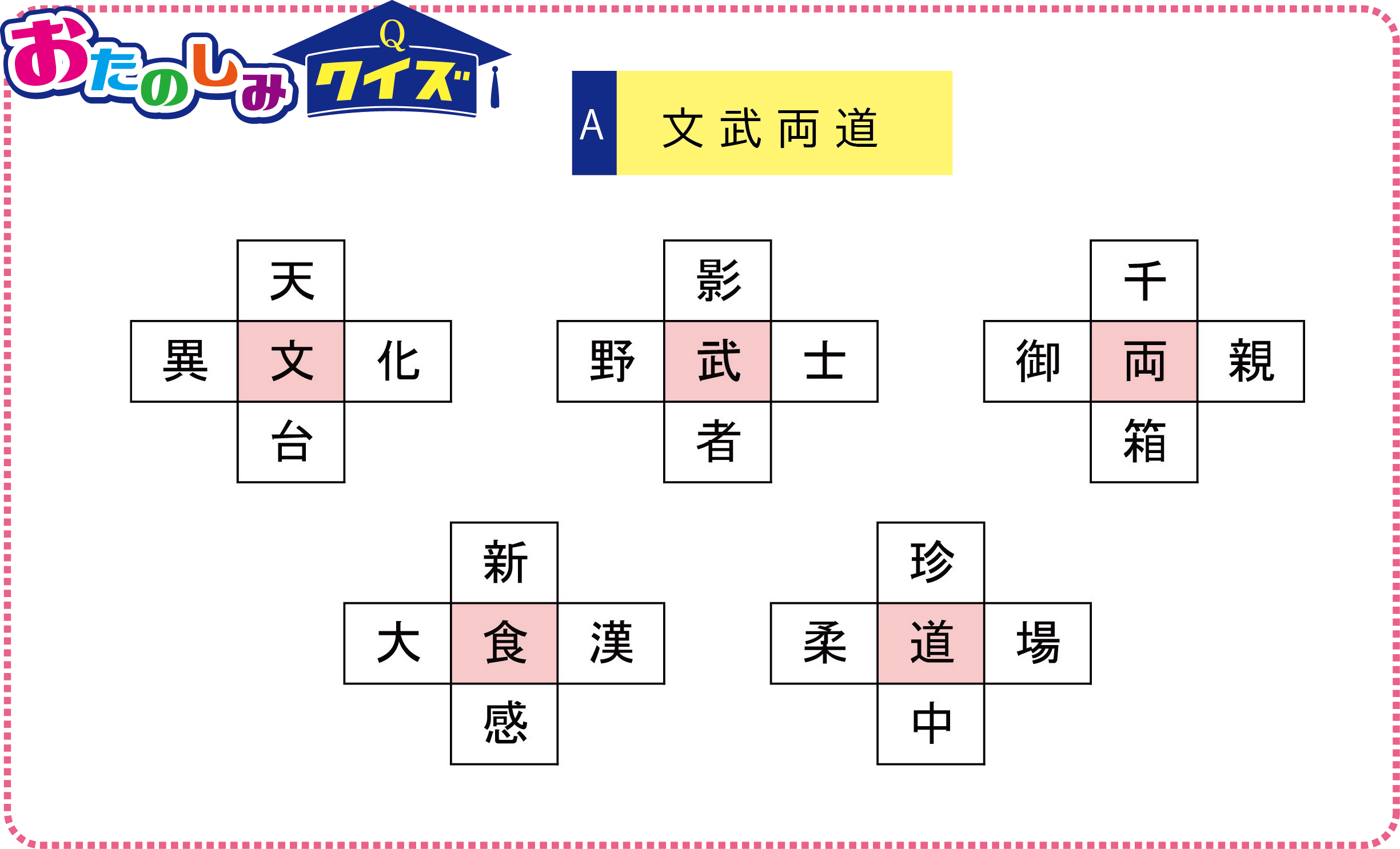 おたのしみクイズの答え