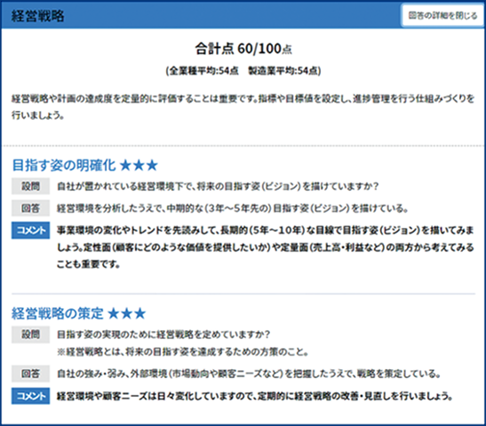 次のアクション検討に向けたコメント