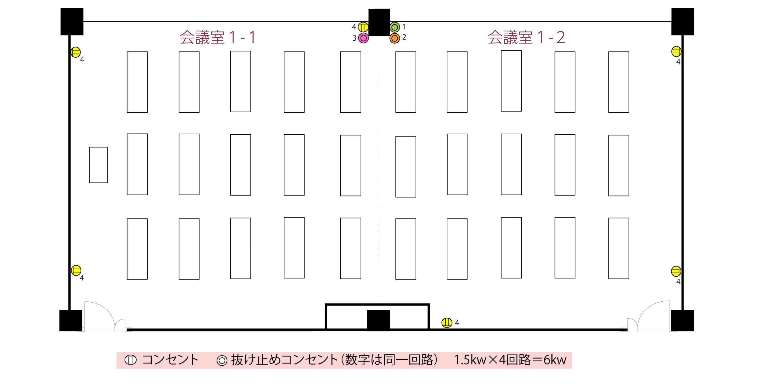 会議室1&2