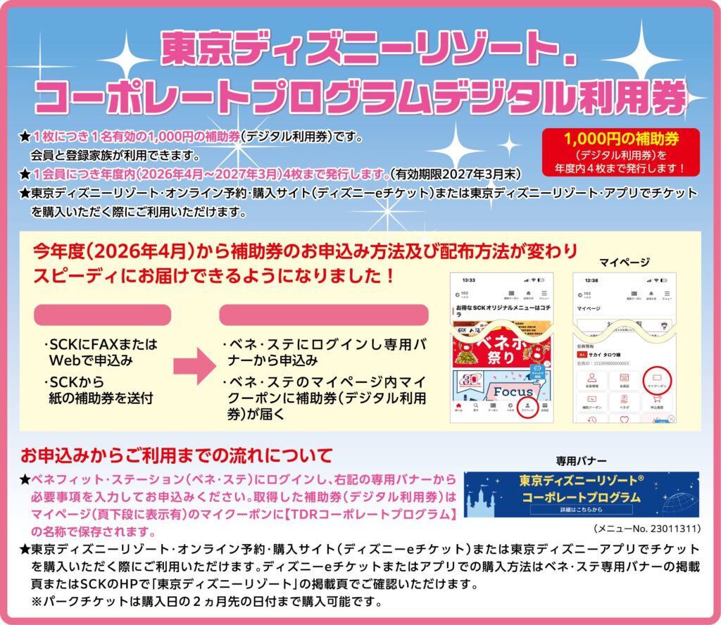 TDRコーポレートプログラム利用券